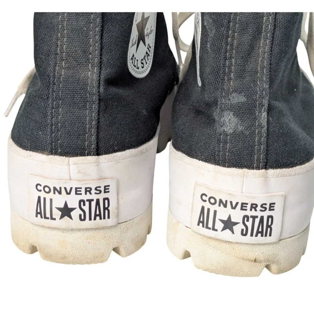 Converse Chuck Taylor All Star Black Lugged Hi Top Sneakers Size 7.5 565901C
